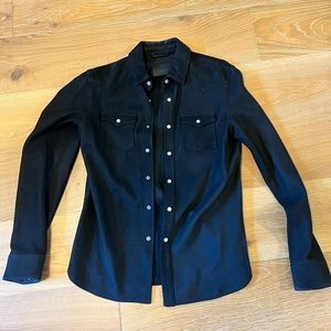Allsaints western suede shirt jacket men S